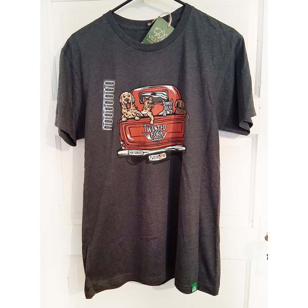 Wild Tribute Twisted Fork Men's Short Sleeve Graphic T-Shirt Size Medium NWT